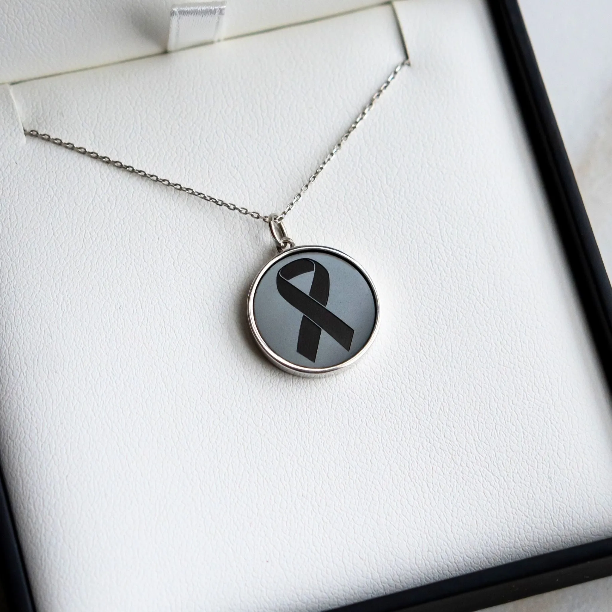 Custom Cancer Awareness Pendant – 14K Gold Plated or Sterling Silver Backing sold by Elysium Hope