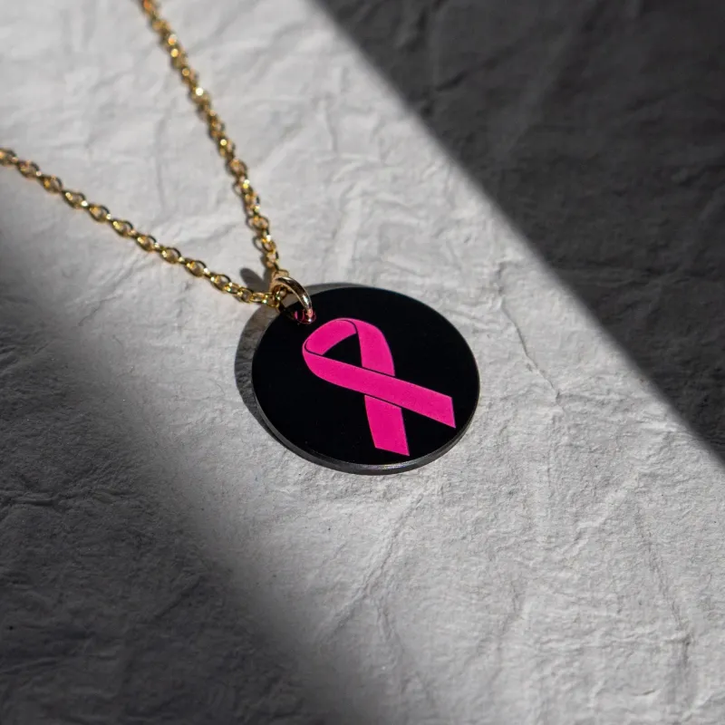 Custom Cancer Awareness Pendant – Cerakote Finish sold by Elysium Hope