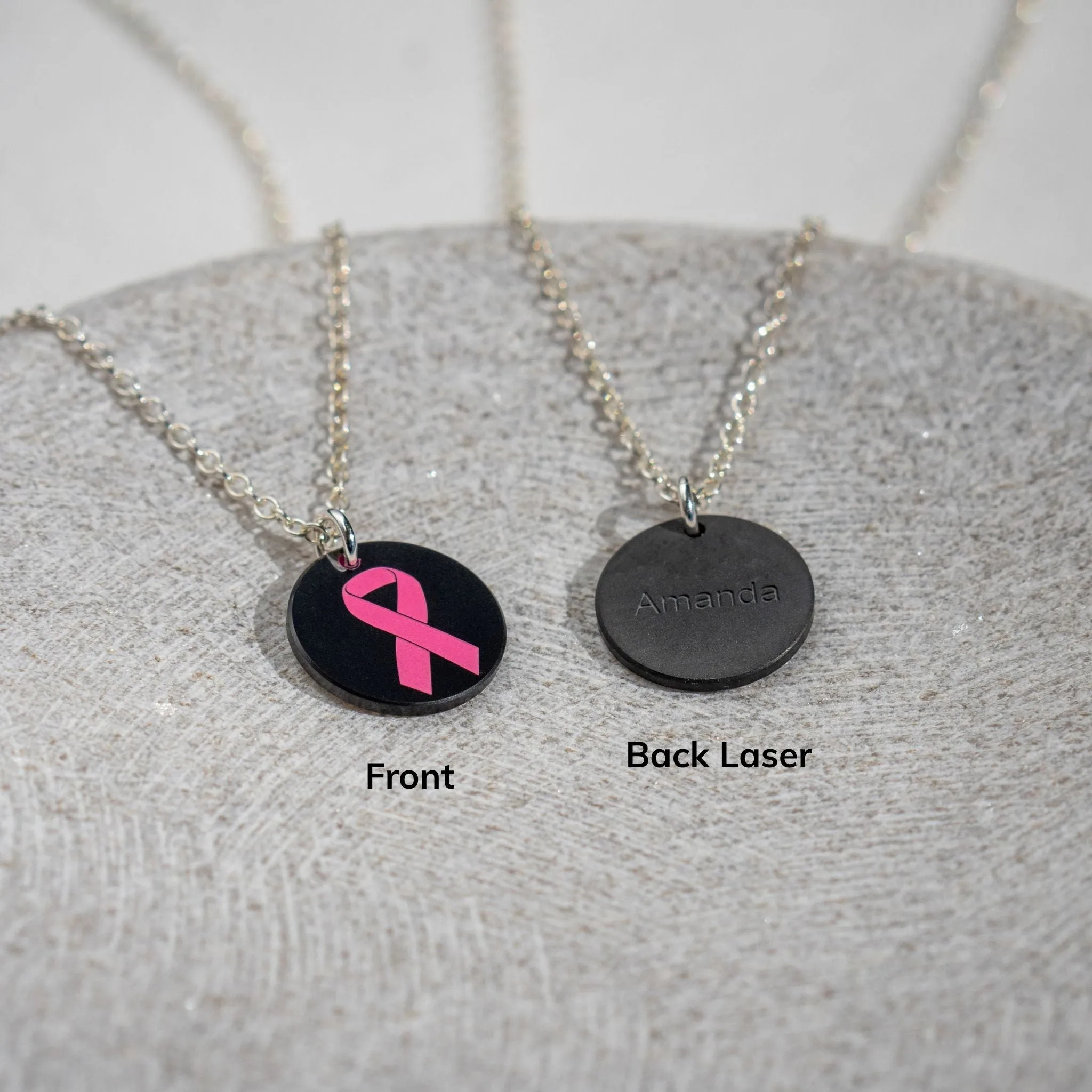 Custom Cancer Awareness Pendant – Cerakote Finish sold by Elysium Hope product image thumbnail 4