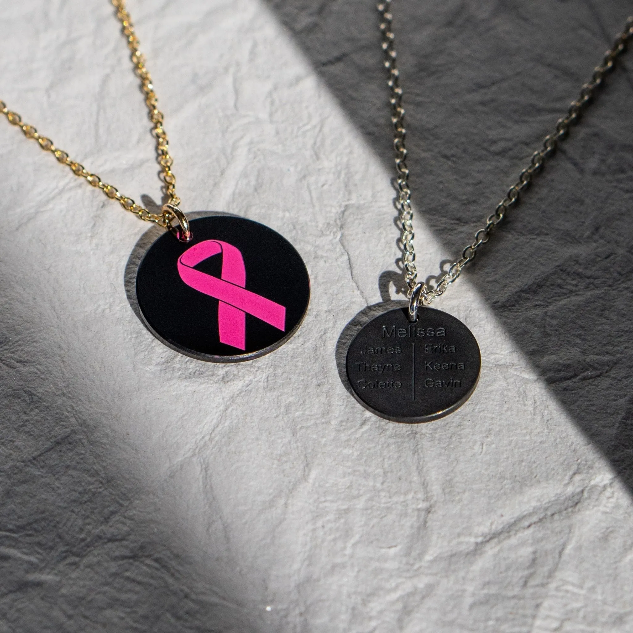 Custom Cancer Awareness Pendant – Cerakote Finish sold by Elysium Hope product image thumbnail 5