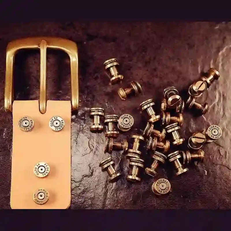 4Pcs DIY Creative Bullets Personality Decorative Belt Screws sold by FloralTrip