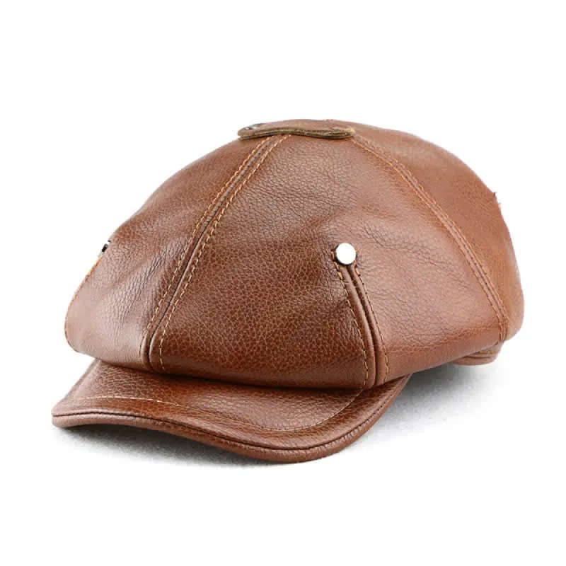 Chic Artist Painter Look Rivets Leather Beret Hat sold by FloralTrip