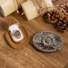 Functional DIY Hidden Knife Belt Buckle Retro Bull Ring Bundle Set sold by FloralTrip