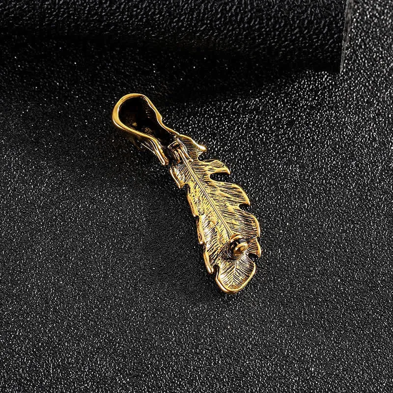 Cool Hip Hop Skull Head & Feather Brooch sold by FloralTrip product image thumbnail 3