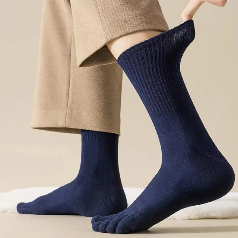 Men's Leisure Split-Toe Wool Blend Athletic Crew Socks sold by FloralTrip