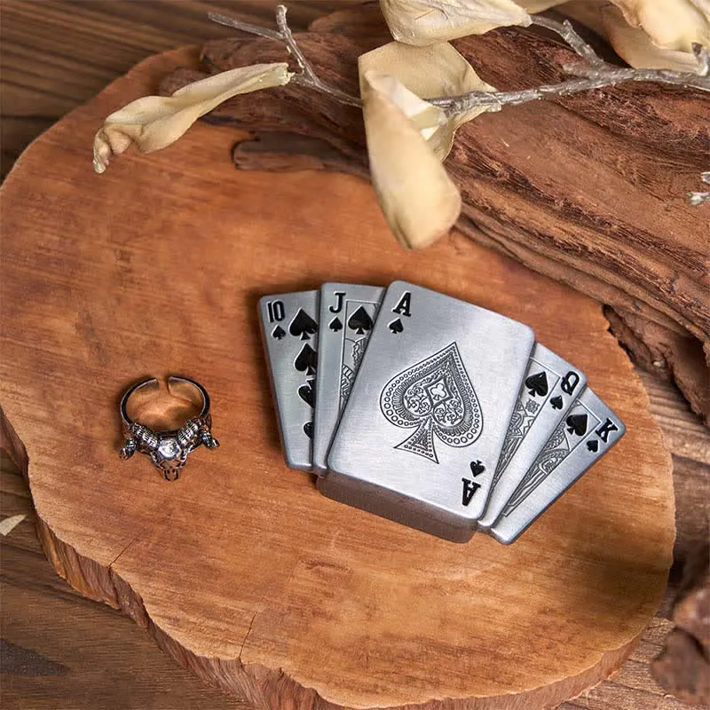 Ace Poker DIY Lighter Buckle Ghost Goat Ring Bundle Set sold by FloralTrip product image thumbnail 2