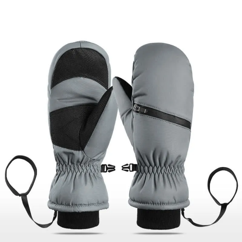 Winter Padded Zipper Pocket Ski Sports Gloves sold by FloralTrip