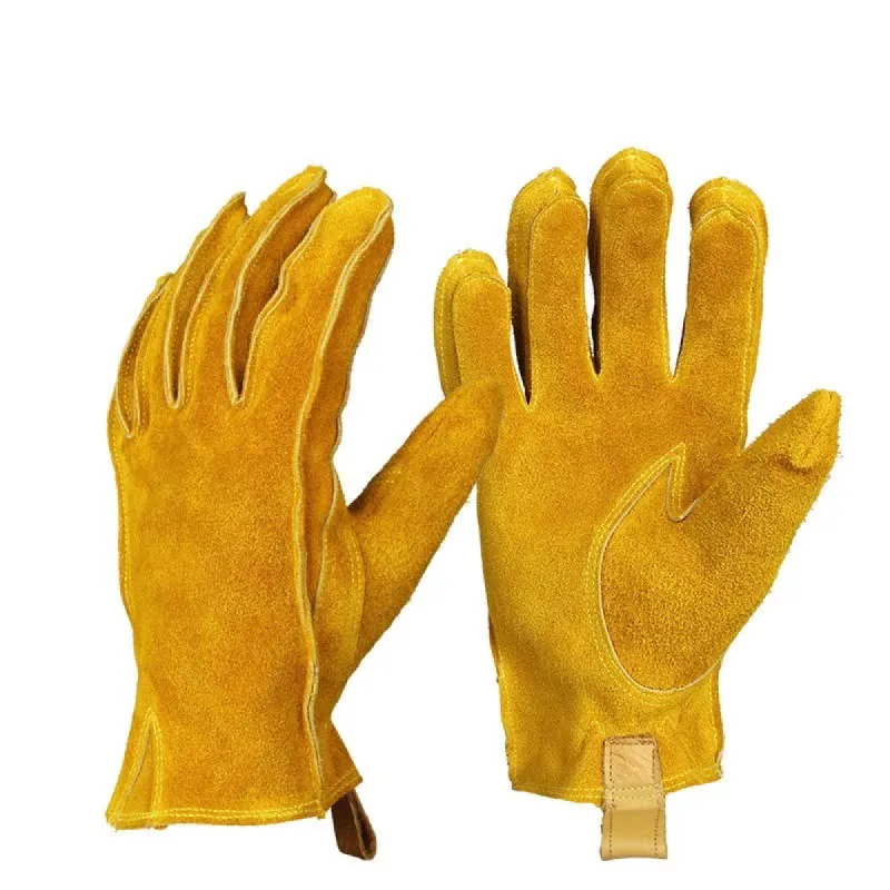 Yellow Cowhide Leather Garden Insulated Work Gloves sold by FloralTrip