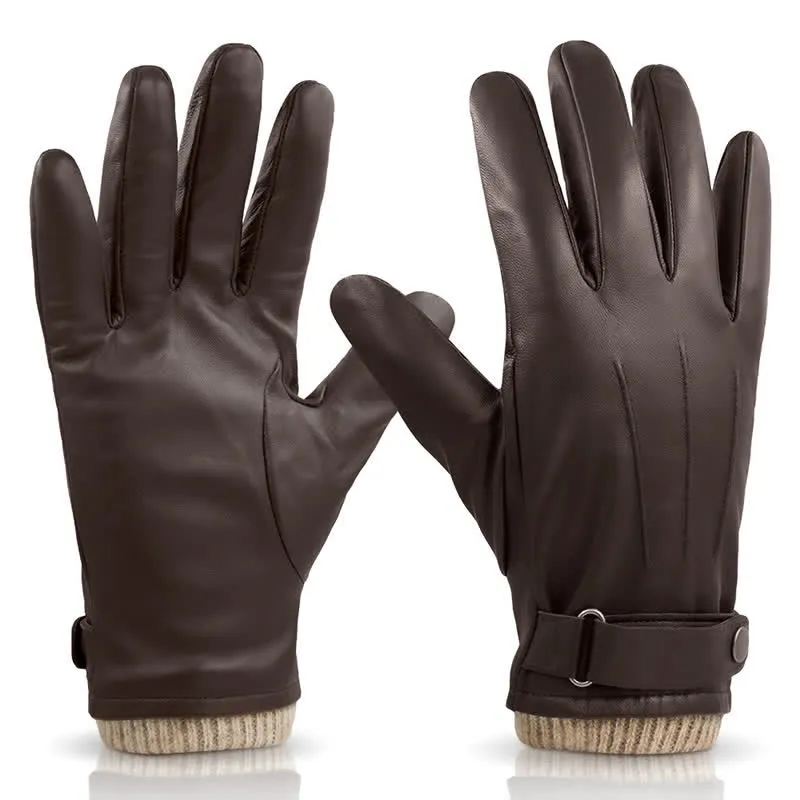 Fashionable Winter Sheepskin Thick Velvet Sheepskin Gloves sold by FloralTrip product image thumbnail 3
