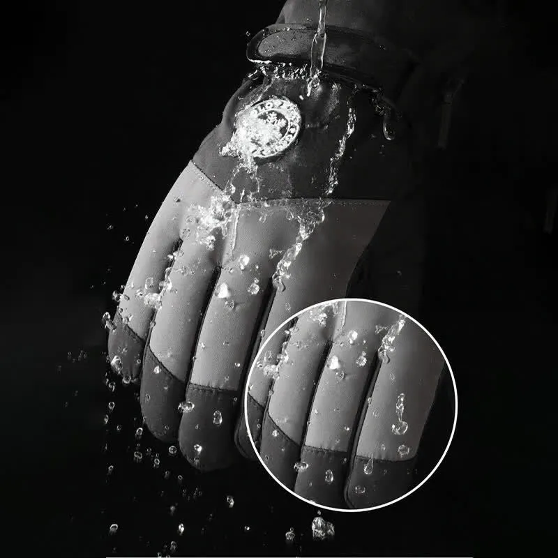 Outdoor Ski Ride Fleece Lined Waterproof Gloves sold by FloralTrip product image thumbnail 5