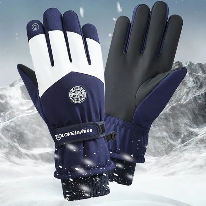 Outdoor Ski Ride Fleece Lined Waterproof Gloves sold by FloralTrip product image thumbnail 4