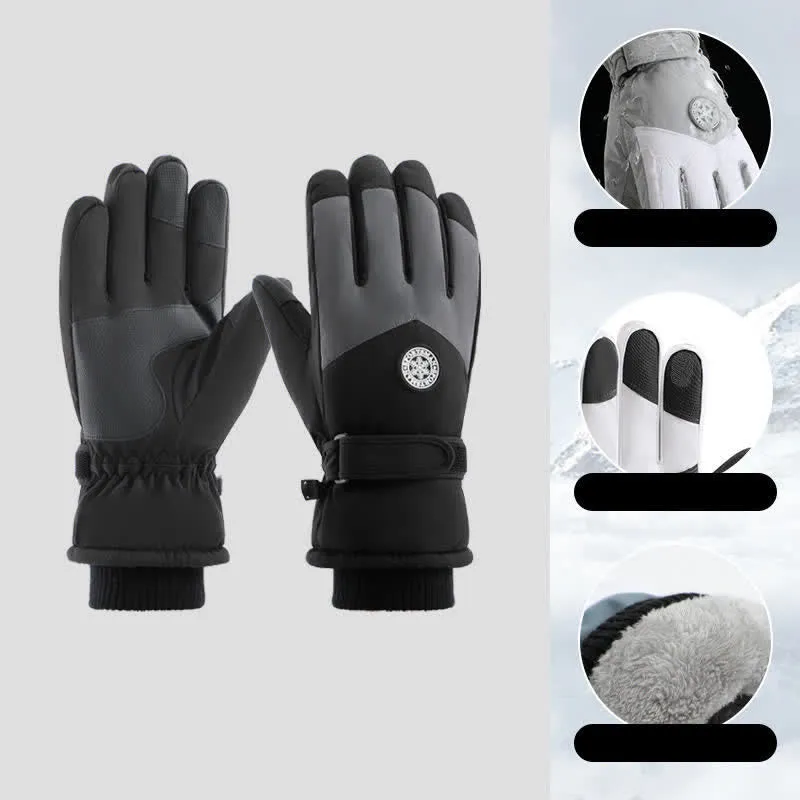Outdoor Ski Ride Fleece Lined Waterproof Gloves sold by FloralTrip
