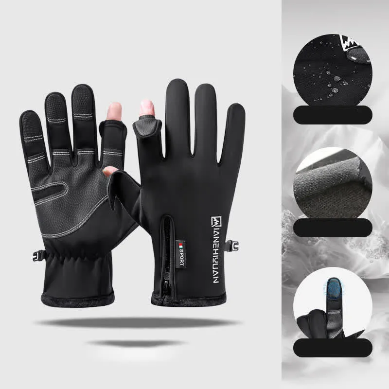 Openable Fingers Flap Zippered Anti-Slip Workout Gloves sold by FloralTrip product image thumbnail 2