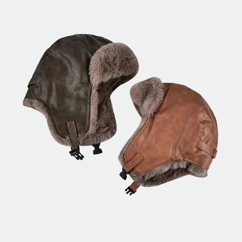 Modern Cool Winter Thick Warm Pilot Hat sold by FloralTrip product image thumbnail 3