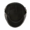 Houndstooth Plaid Check Pattern Beret Hat sold by FloralTrip