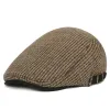 Houndstooth Plaid Check Pattern Beret Hat sold by FloralTrip