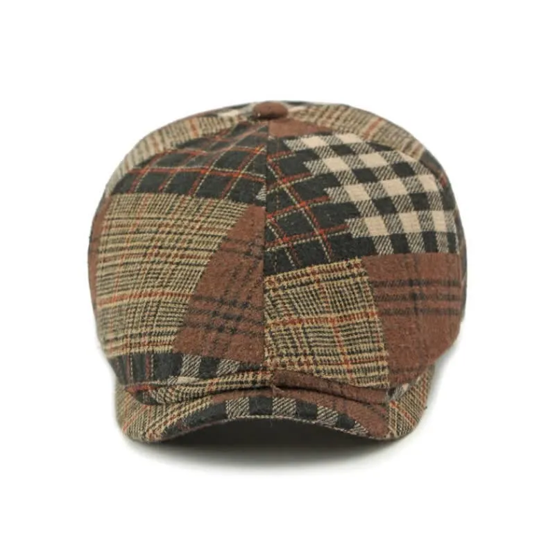 Different Classic Patchwork Plaid Newsboy Beret Hat sold by FloralTrip product image thumbnail 4