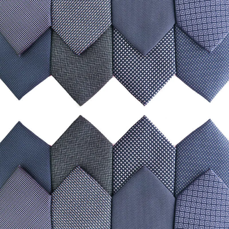 Men's Advanced Navy Blue Series Business Necktie sold by FloralTrip