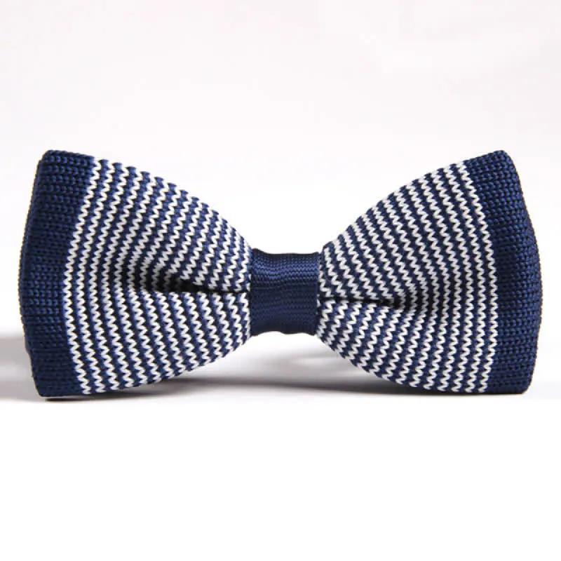 Men's Simple Striped Pattern Knitted Bow Tie sold by FloralTrip