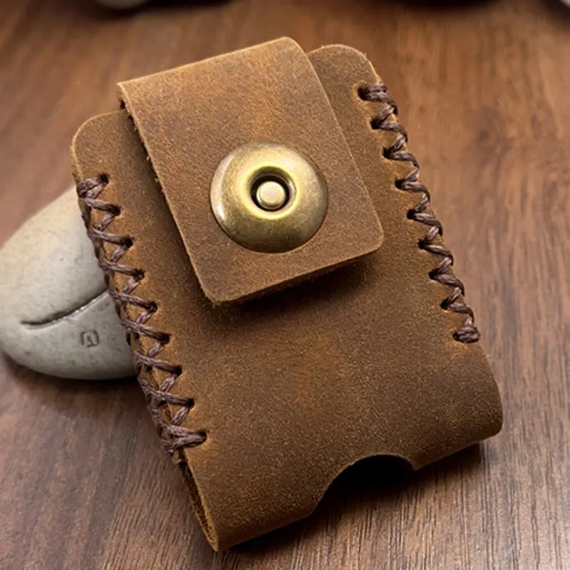 Sewing Design Handmade Lighter Holder Leather Belt Bag sold by FloralTrip product image thumbnail 4