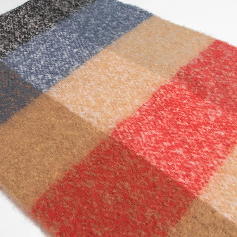 Unisex Oversized Color Block Tassels Roving Scarf sold by FloralTrip product image thumbnail 5