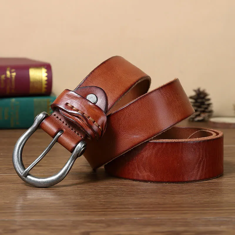 Versatile Fashion Simple Distressed Leather Belt sold by FloralTrip product image thumbnail 4