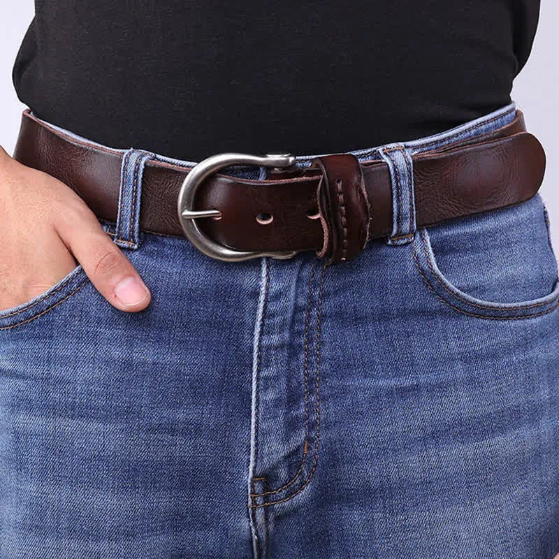 Versatile Fashion Simple Distressed Leather Belt sold by FloralTrip