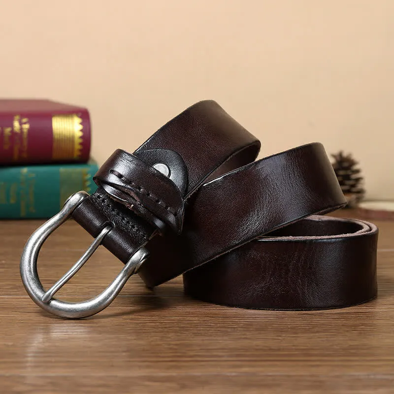 Versatile Fashion Simple Distressed Leather Belt sold by FloralTrip product image thumbnail 2