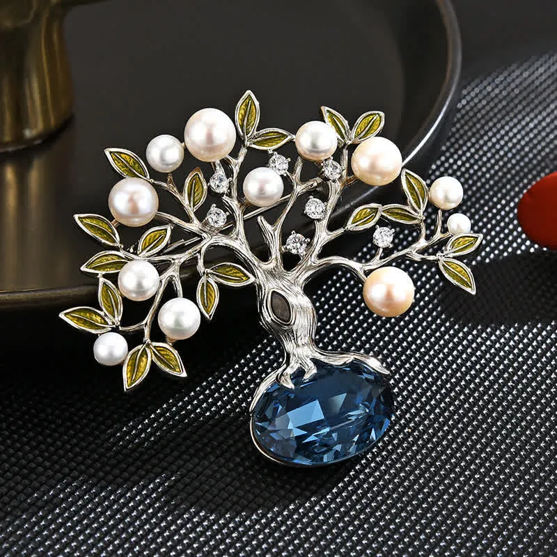 Women's Elegant Retro Flower The Tree of Life Brooch sold by FloralTrip