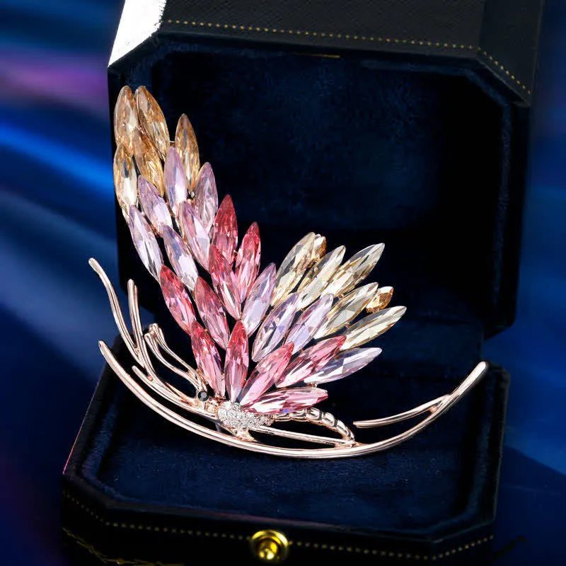 Women's Dazzling Gradient Pink Butterfly Brooch sold by FloralTrip product image thumbnail 5