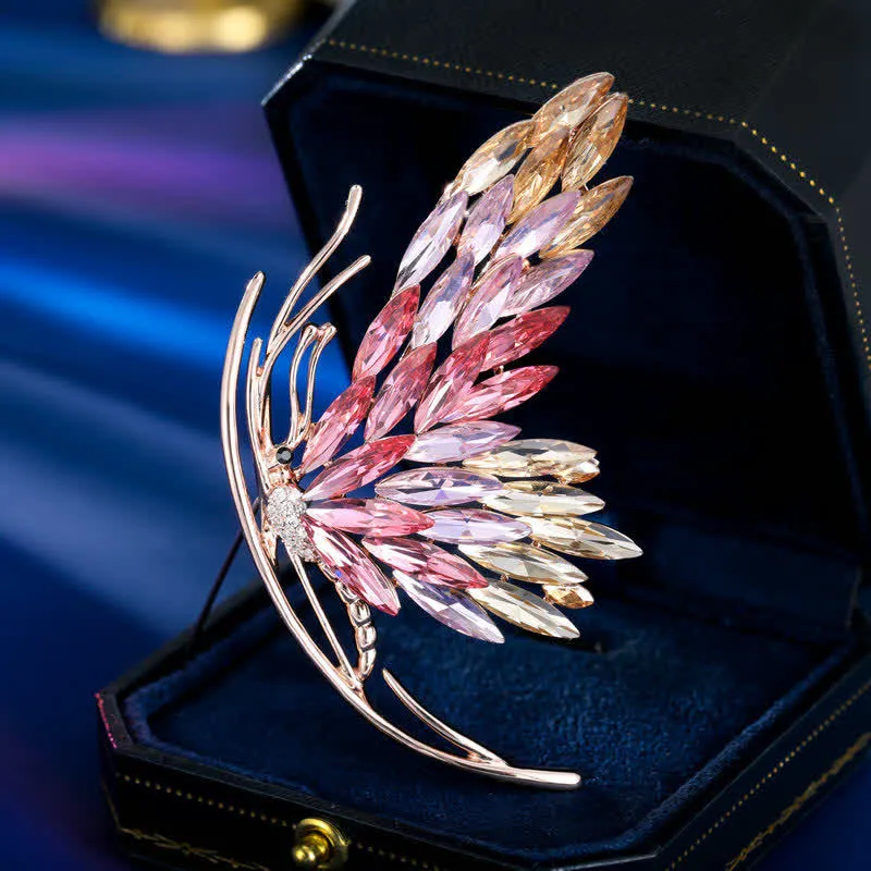 Women's Dazzling Gradient Pink Butterfly Brooch sold by FloralTrip product image thumbnail 3