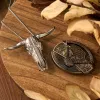 Eagle Flag DIY Hidden Knife Belt Buckle Longhorn Pendant Eagle Bolo Tie Bundle Set sold by FloralTrip