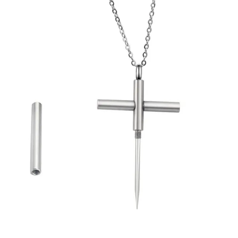 Edc Toothpick Portable Gadget Cross Pendant Necklace sold by FloralTrip product image thumbnail 2