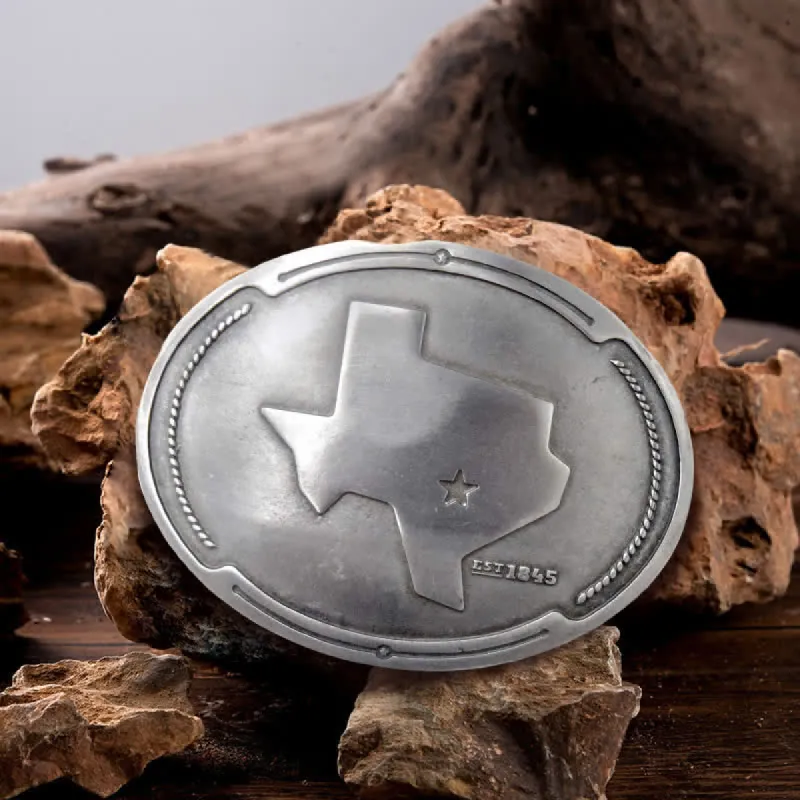 Men's DIY Map State Of Texas Creative Beer Holder Buckle Leather Belt sold by FloralTrip