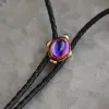 Small Vintage Blue Purple Gemstone Bolo Tie sold by FloralTrip