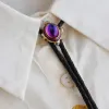 Small Vintage Blue Purple Gemstone Bolo Tie sold by FloralTrip