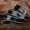 Round Rivets Studded Gothic Clothing Accessories Leather Belt sold by FloralTrip