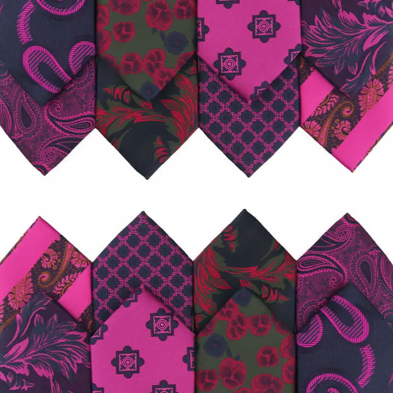 Men's Bright Purple Series Evening Dress Accessories Necktie sold by FloralTrip