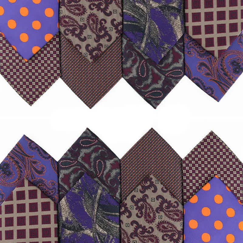 Men's Retro Purple Series Evening Dress Accessories Necktie sold by FloralTrip