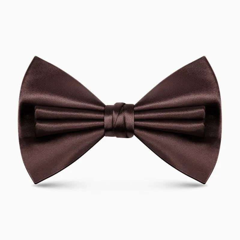 Men's Unique Double Layers Wrinkle Solid Color Bow Tie sold by FloralTrip