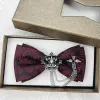 Men's Silver Metal Crown & Cross Chain Bow Tie sold by FloralTrip