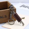 Antique Color Creative Opener Leather Keychain sold by FloralTrip