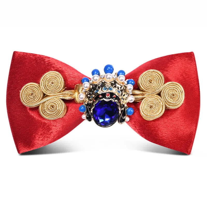 Men's Stylish Circle Decors Artificial Pearl Crystal Bow Tie sold by FloralTrip