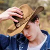 Dark Khaki Outdoor Wide Brim Western Cowboy Hat sold by FloralTrip