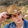 Dark Khaki Outdoor Wide Brim Western Cowboy Hat sold by FloralTrip