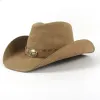 Dark Khaki Outdoor Wide Brim Western Cowboy Hat sold by FloralTrip