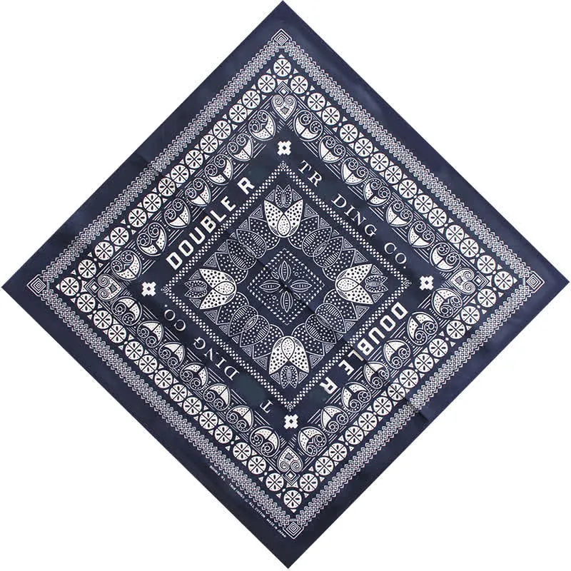 Ethnic Floral Pattern Square Scarf with Scarf Buckle sold by FloralTrip product image thumbnail 2