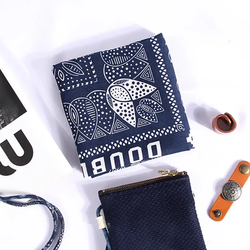 Ethnic Floral Pattern Square Scarf with Scarf Buckle sold by FloralTrip product image thumbnail 4