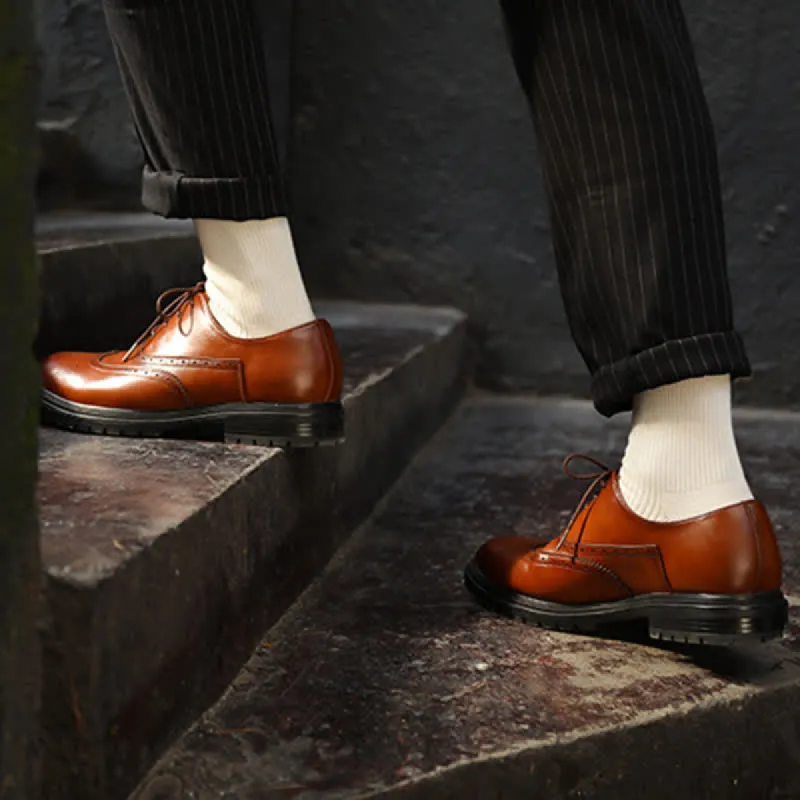 Men's Cozy Solid Color Ribbed Cotton Socks sold by FloralTrip