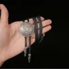 Round Flying Eagle Antique Silver Bolo Tie sold by FloralTrip